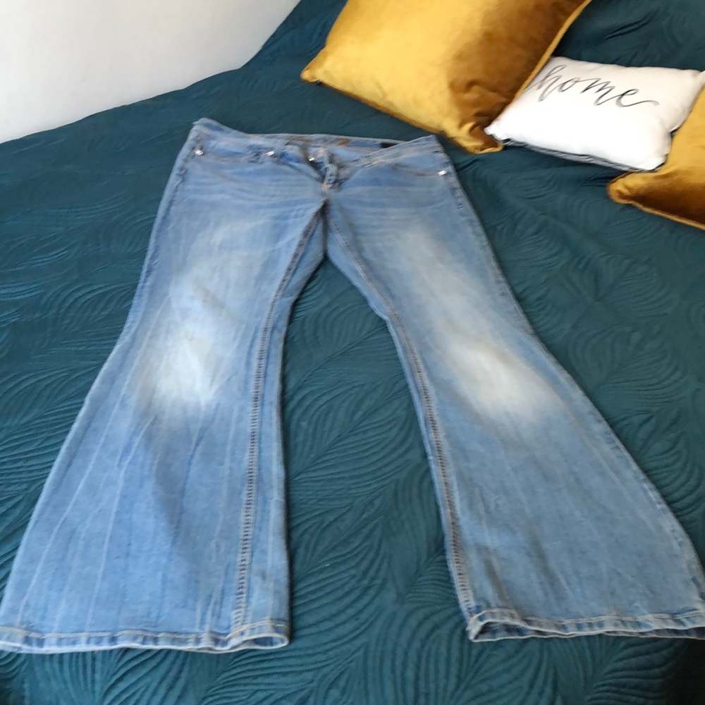 7forAllMankind gently worn flared jeans